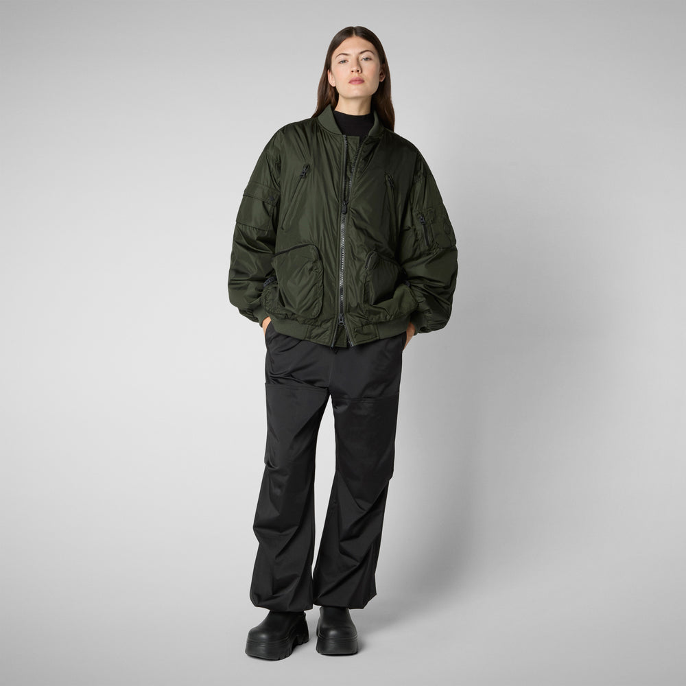 Save the duck Giacca bomber unisex Usher in verde bosco