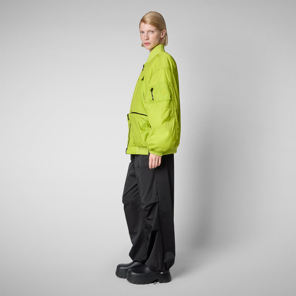 Save The Duck Giacca Bomber Unisex Usher In Verde Lime