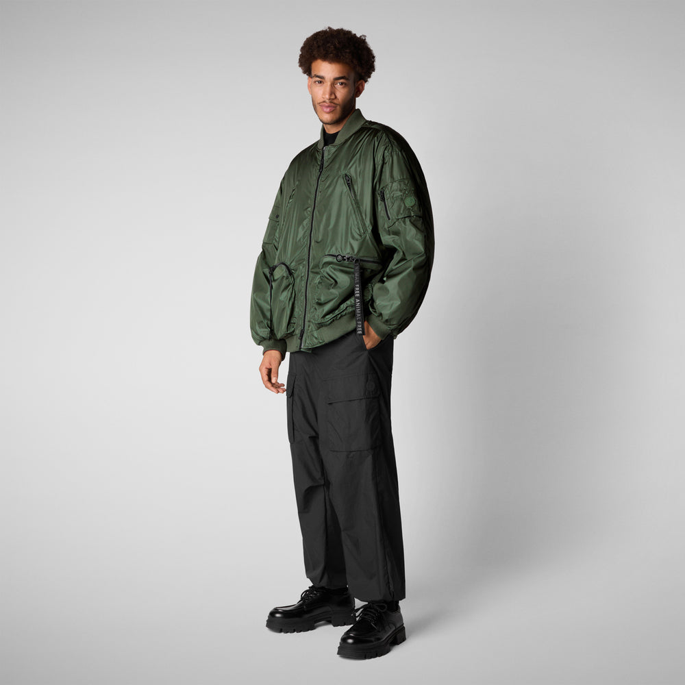 Save the duck Giacca bomber unisex Usher verde timo