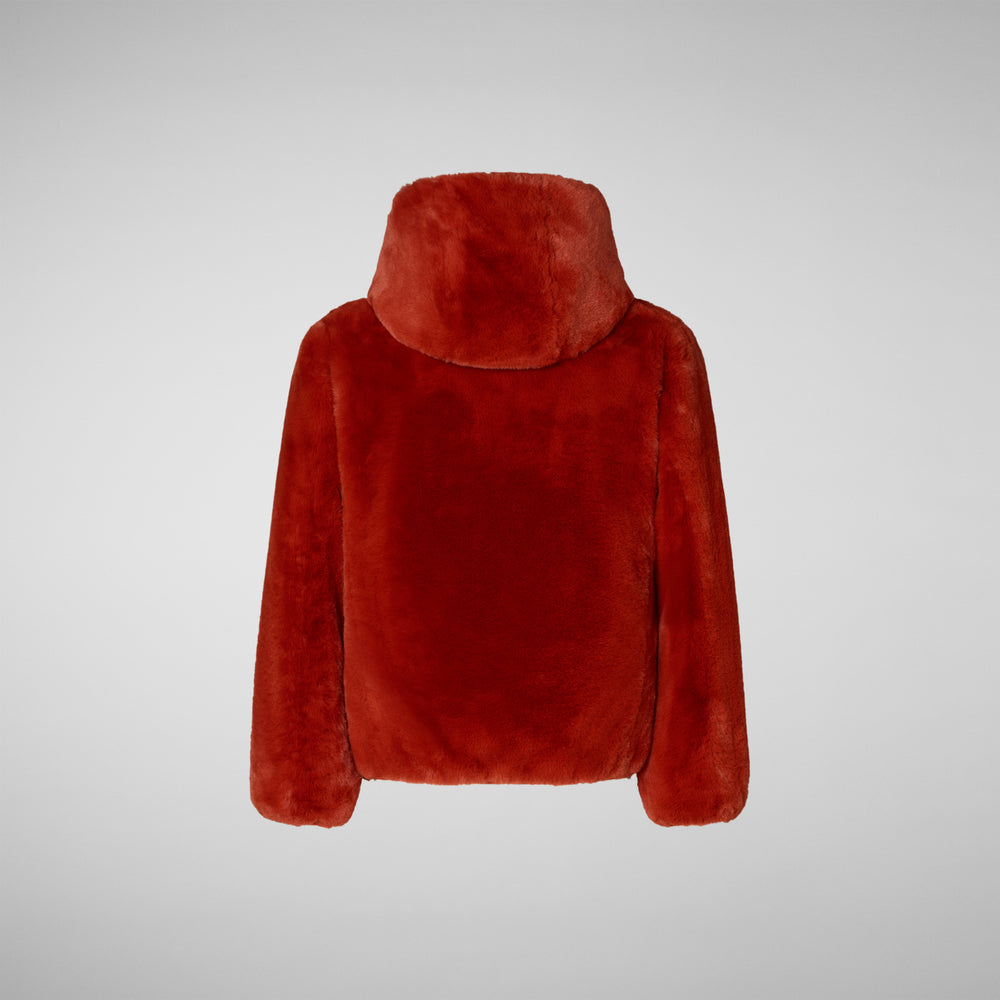 Save The Duck GIACCA CON CAPPUCCIO BAMBINA CHLOE ARANCIONE