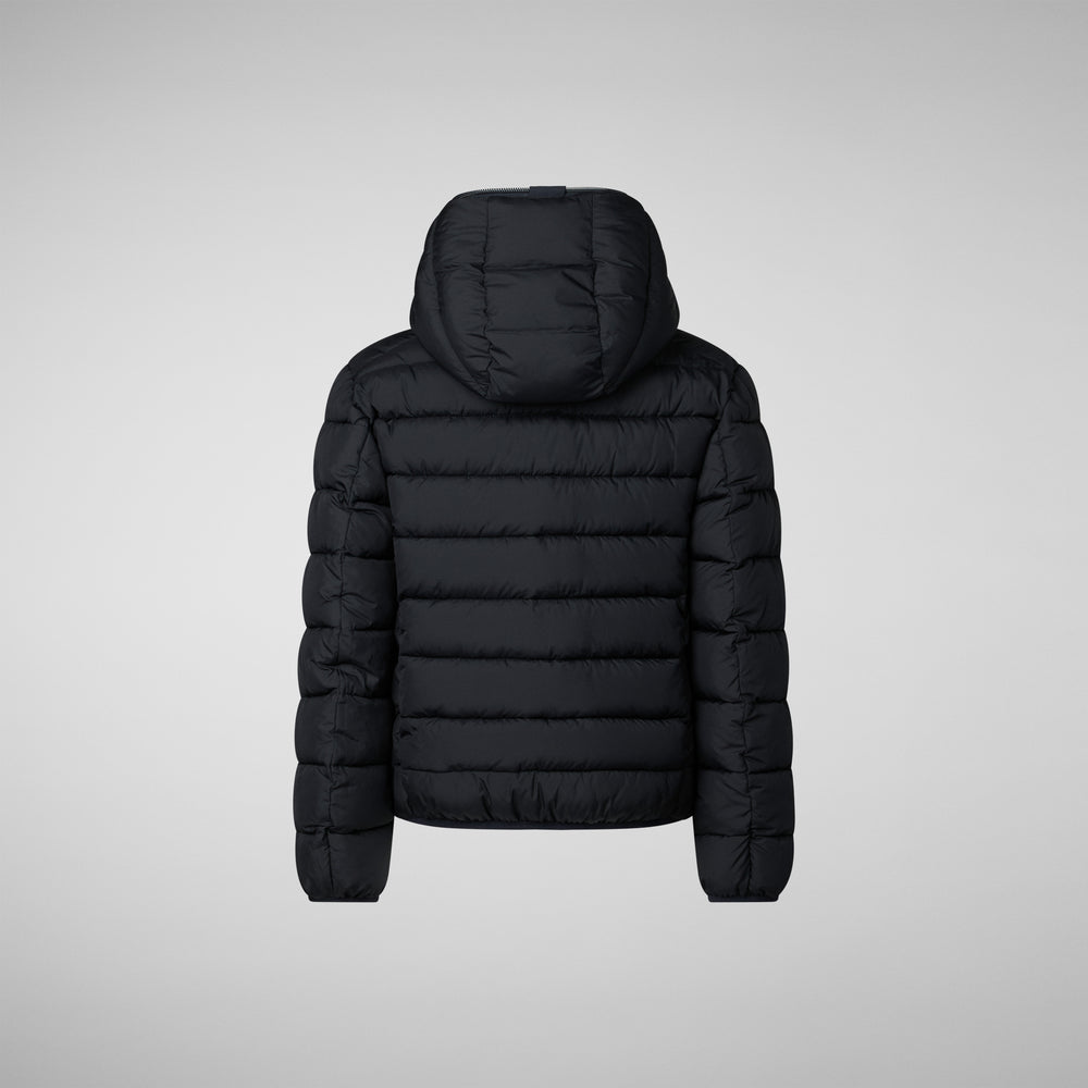 Save The Duck GIACCA CON CAPPUCCIO BAMBINO OLIVER BLU NERO