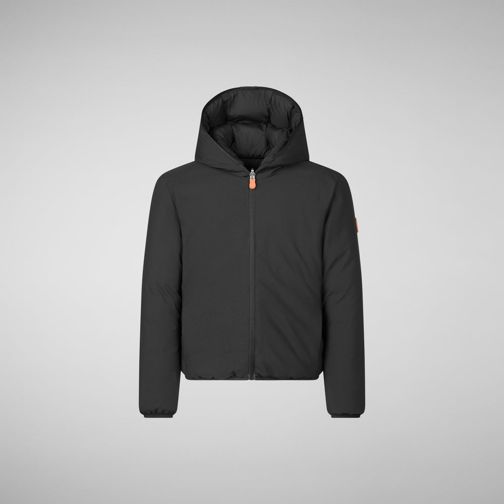 Save the duck GIACCA CON CAPPUCCIO BAMBINO OLIVER BLU NERO