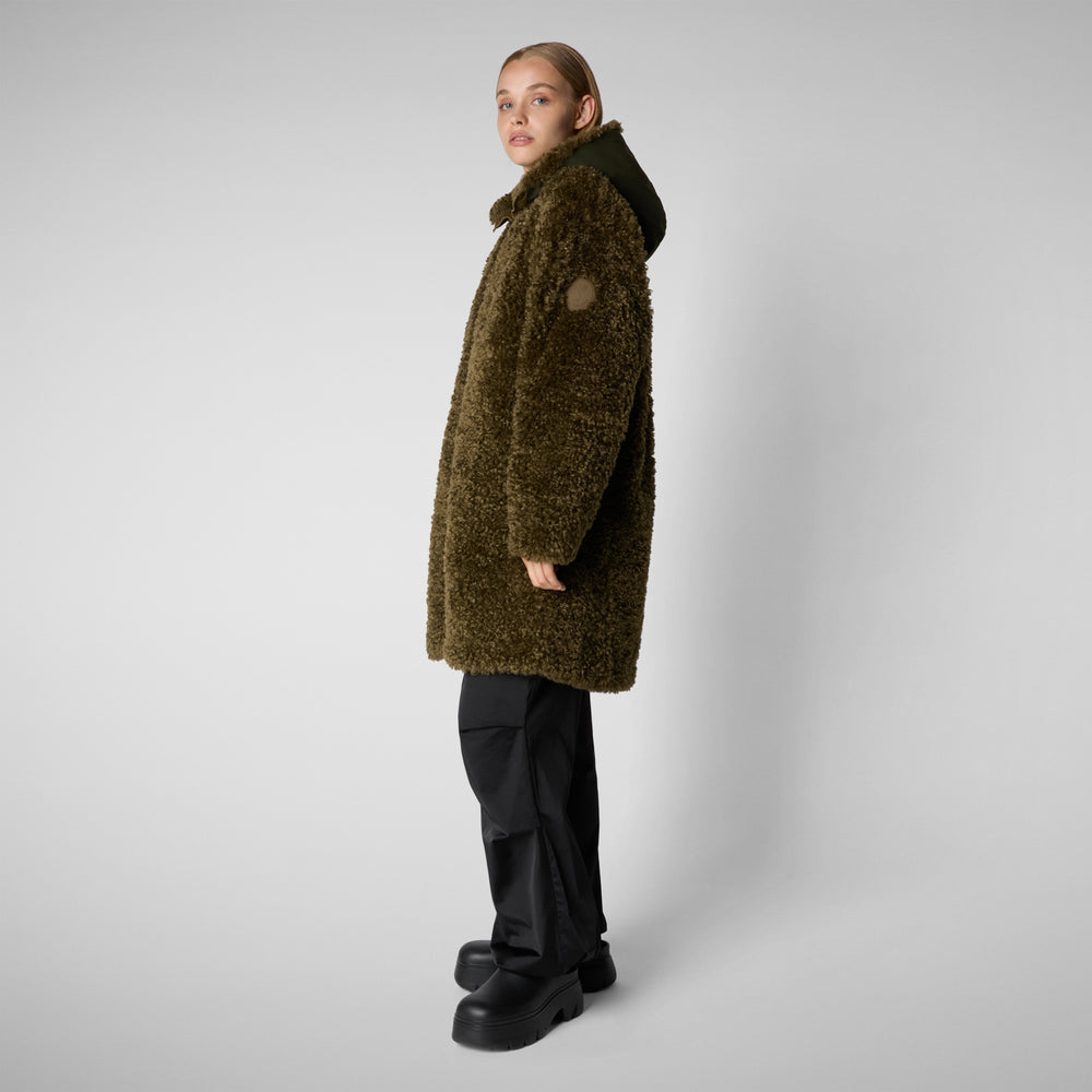 Save The Duck GIACCA CON CAPPUCCIO DONNA ANGELICA BARINK GREEN