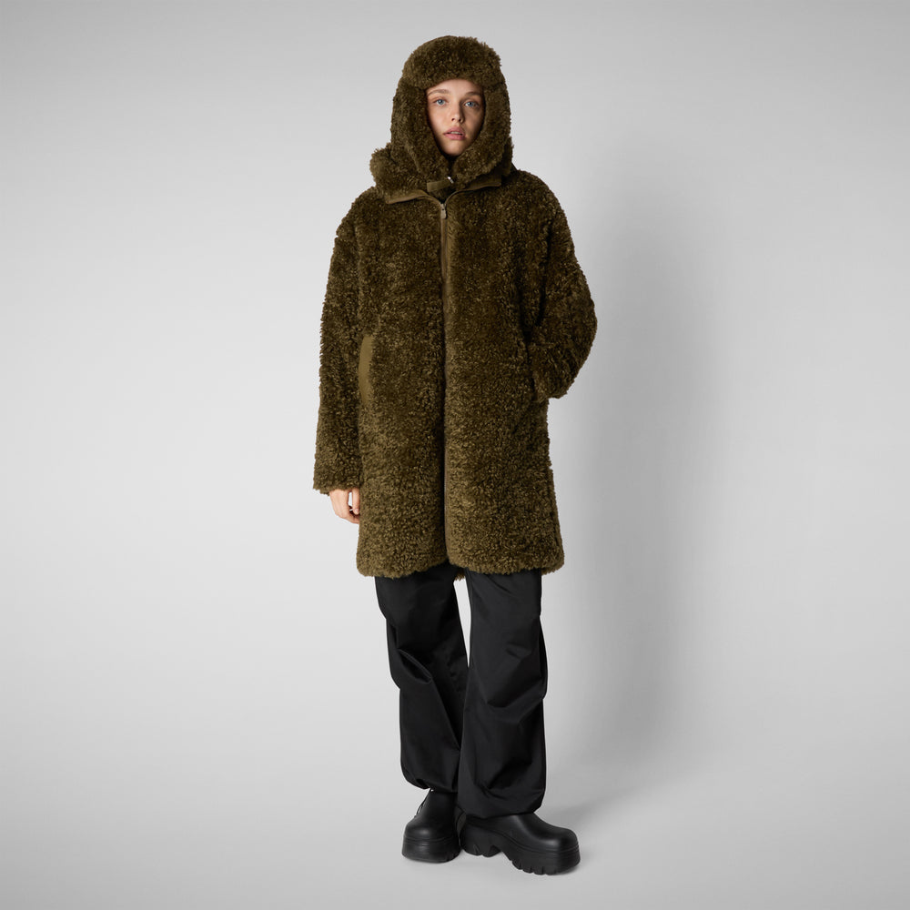 Save The Duck GIACCA CON CAPPUCCIO DONNA ANGELICA BARINK GREEN