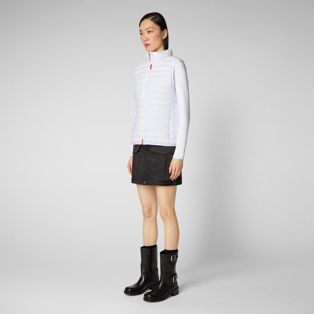 Save The Duck Gilet Imbottito Donna Charlotte Bianco