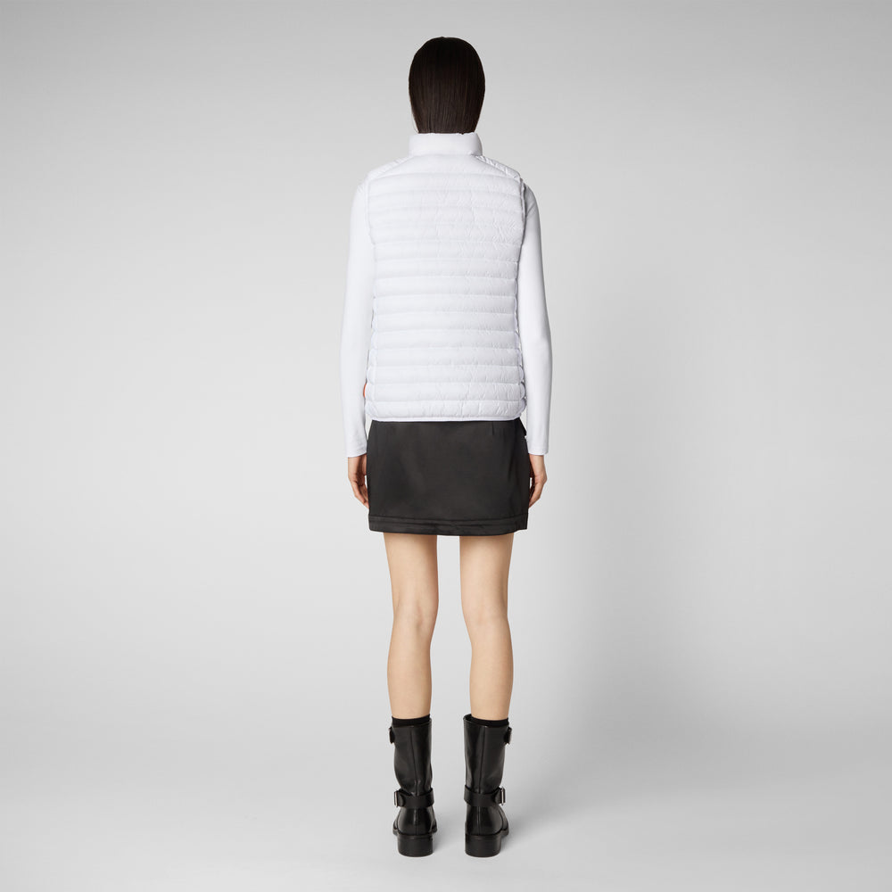 Save The Duck Gilet Imbottito Donna Charlotte Bianco
