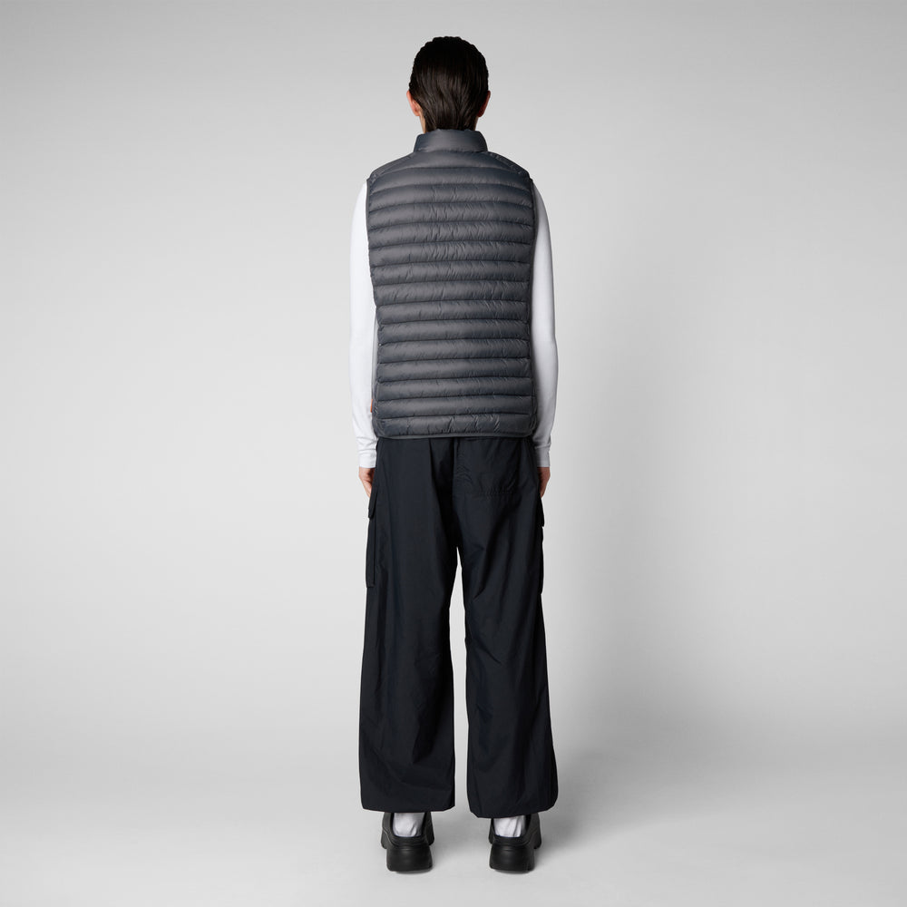 Save The Duck Gilet Imbottito Donna Charlotte Grigio Tempesta