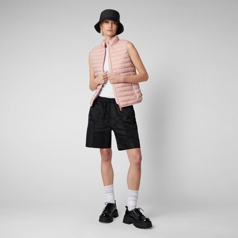 Save The Duck Gilet IMBOTTITO Donna Charlotte Rosa Antico