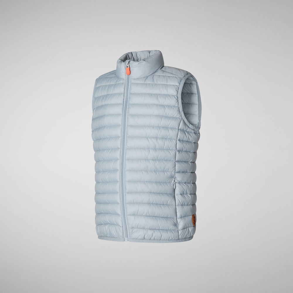Save The Duck Gilet Imbottito Unisex Bambino Dolin Grigio Ardesia Chiaro