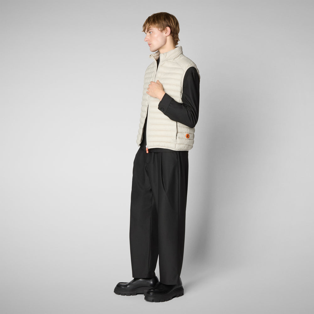 Save The Duck Gilet Imbottito Uomo Adam Beige Chiaro