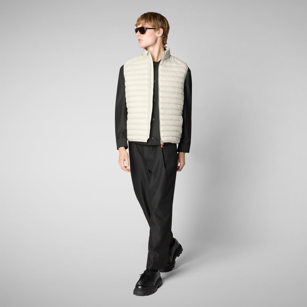 Save The Duck Gilet Imbottito Uomo Adam Beige Chiaro