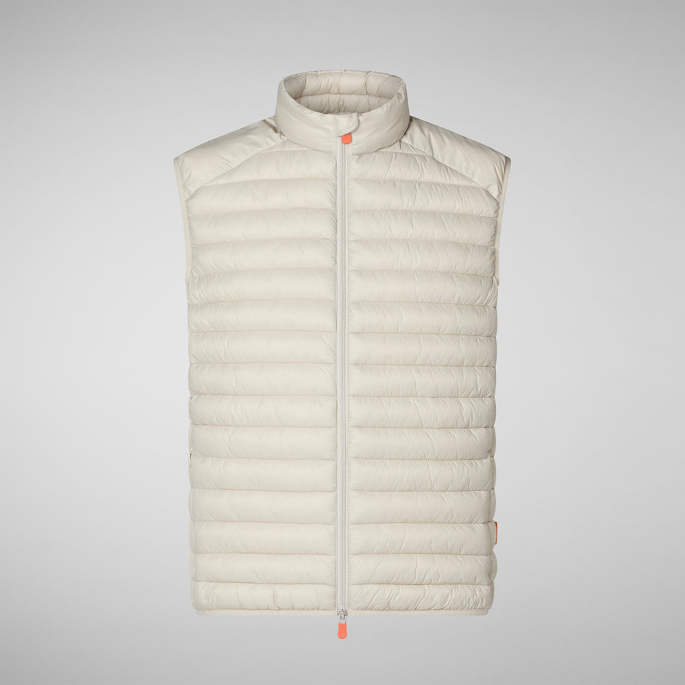 Save The Duck Gilet Imbottito Uomo Adam Beige Chiaro