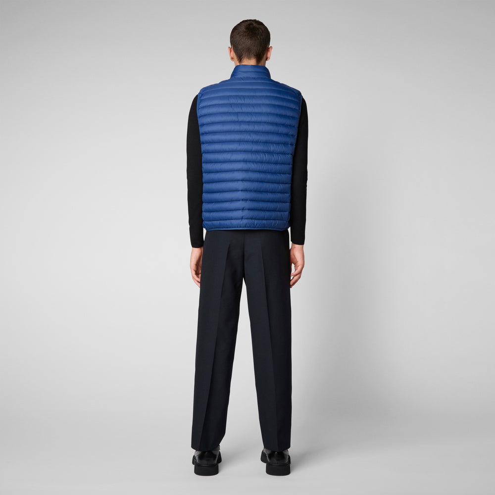 Save The Duck Gilet Imbottito Uomo Adam Eclipse Blu