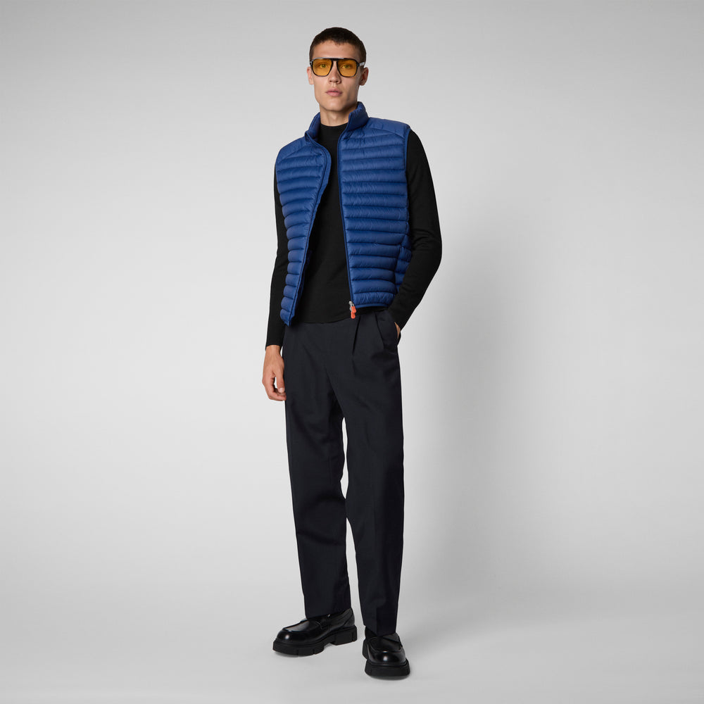 Save The Duck Gilet Imbottito Uomo Adam Eclipse Blu