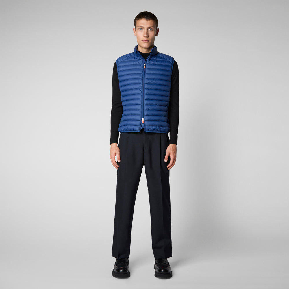 Save the duck Gilet imbottito uomo Adam eclipse blu