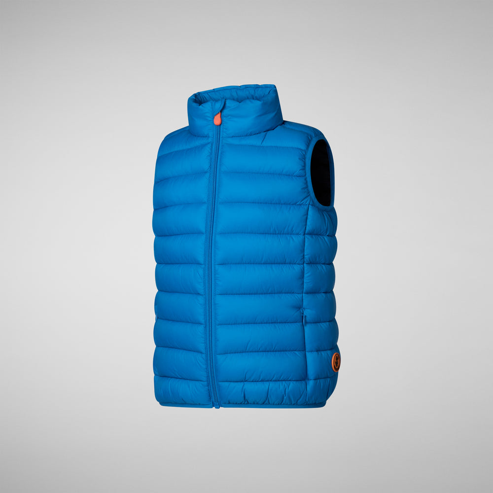 Save The Duck GILET UNISEX BAMBINO ANDY BLU MIRTILLO