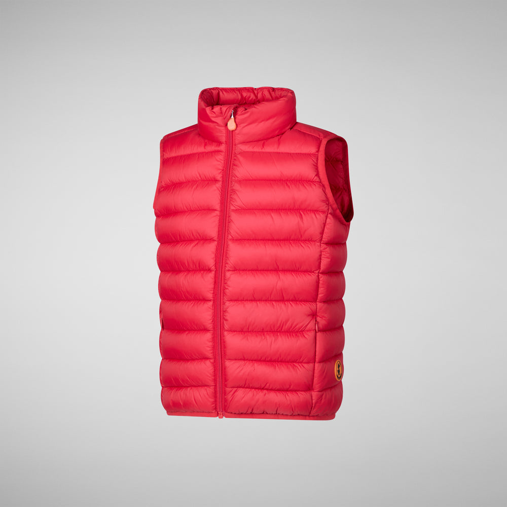 Save The Duck GILET UNISEX BAMBINO ANDY ROSSO SCURO