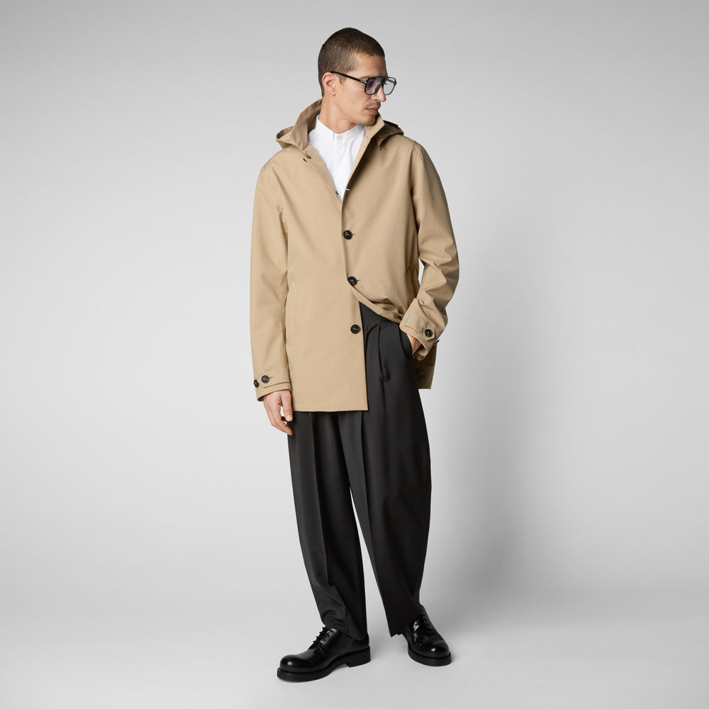 Save The Duck Impermeabile Uomo Benjamin Beige Scuro