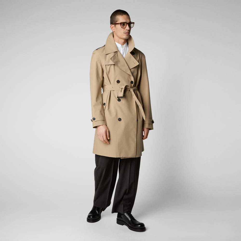 Save The Duck Impermeabile Uomo Zarek Sturdust Beige