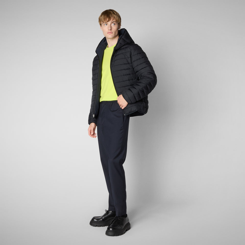 Save The Duck MAN'S ANIMAL FREE PUFFER EZRA BLU NERO