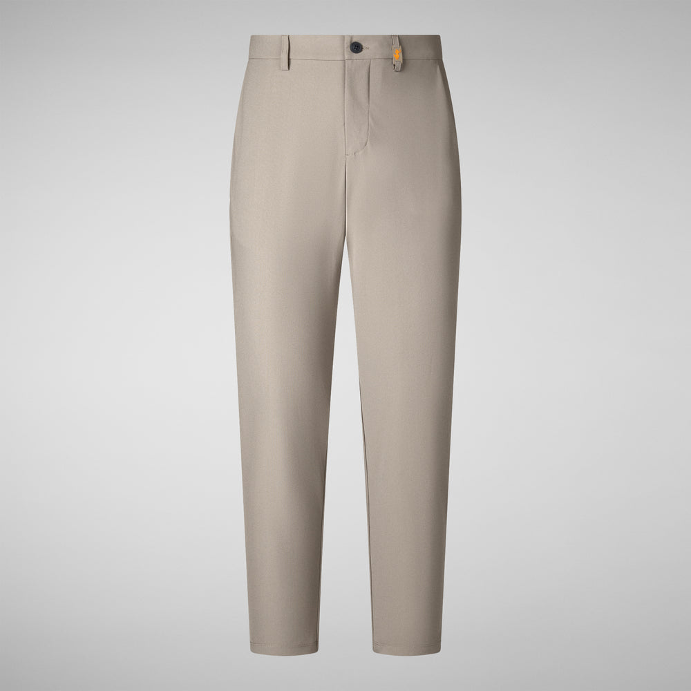Save The Duck PANTALONE UOMO STEVE IN SANDALO BEIGE