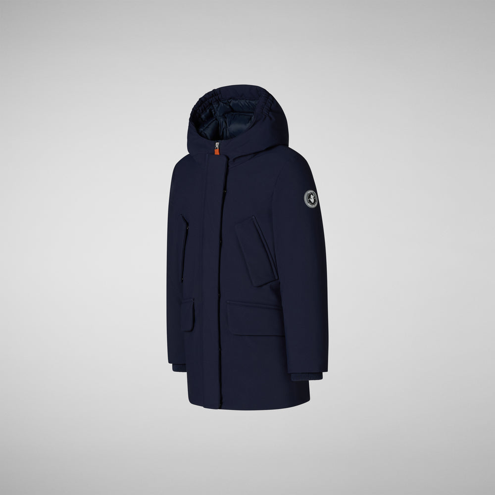 Save The Duck PARKA CON CAPPUCCIO BAMBINA ALLY BLU NAVY