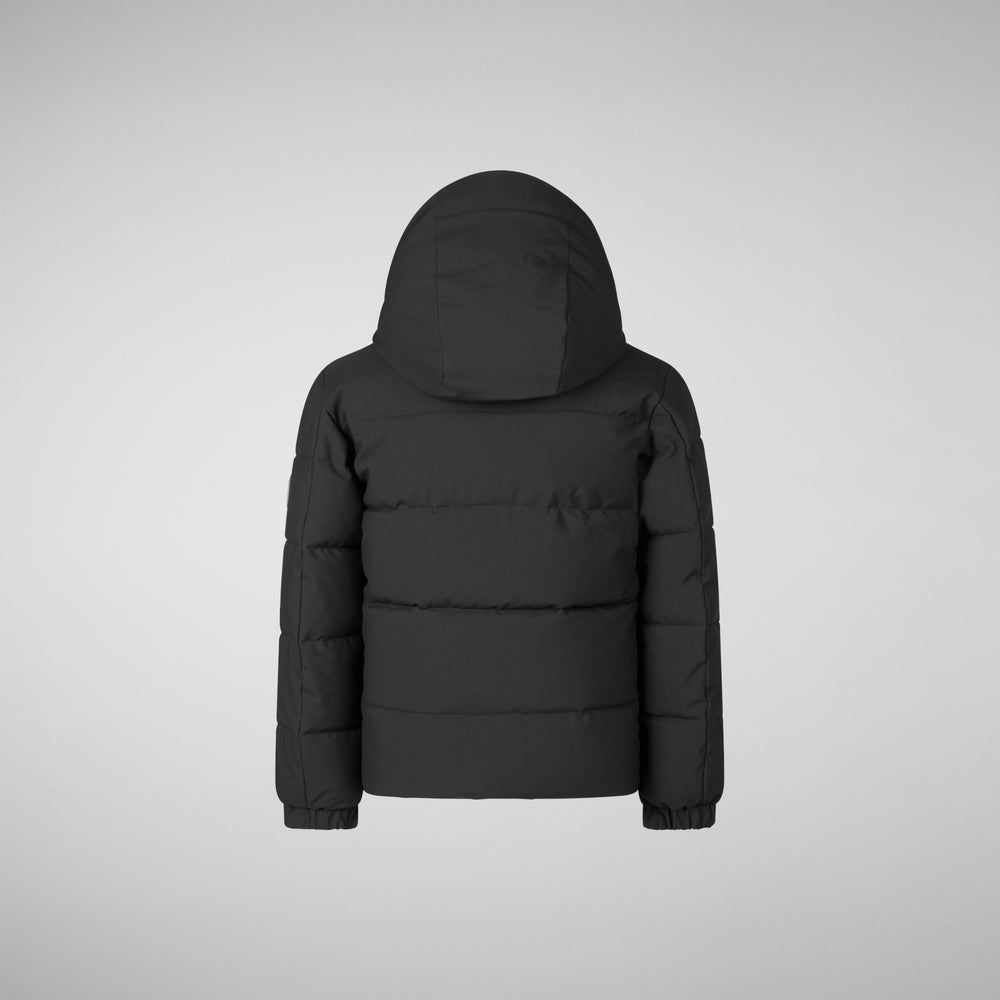 Save The Duck PARKA CON CAPPUCCIO BAMBINO KLAUS NERO