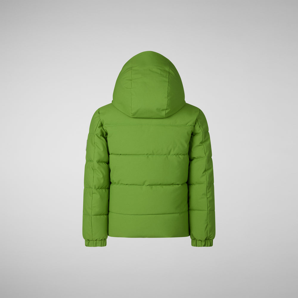 Save The Duck PARKA CON CAPPUCCIO BAMBINO KLAUS VERDE ERBA