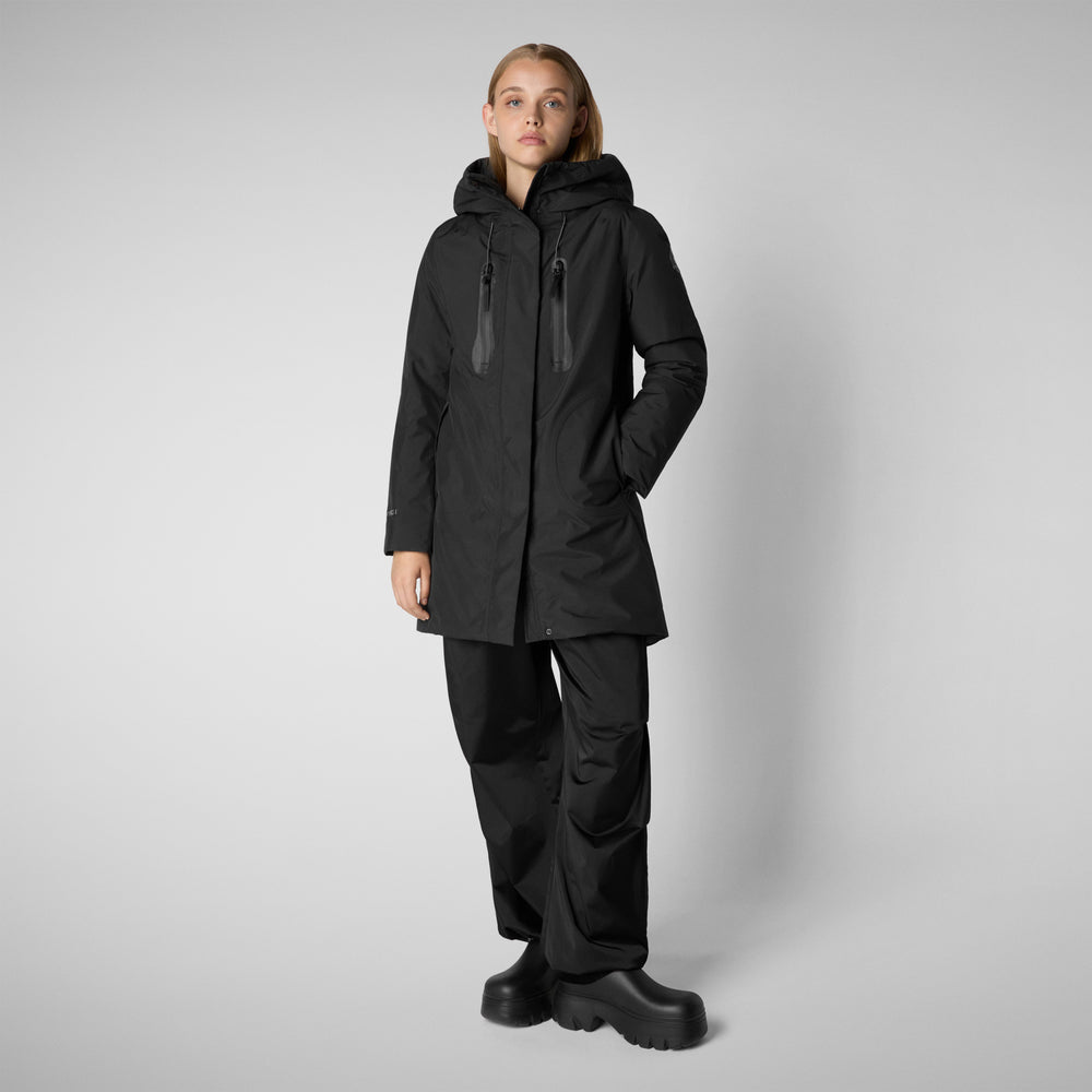 Save the duck PARKA CON CAPPUCCIO DONNA NIKO IN NERO