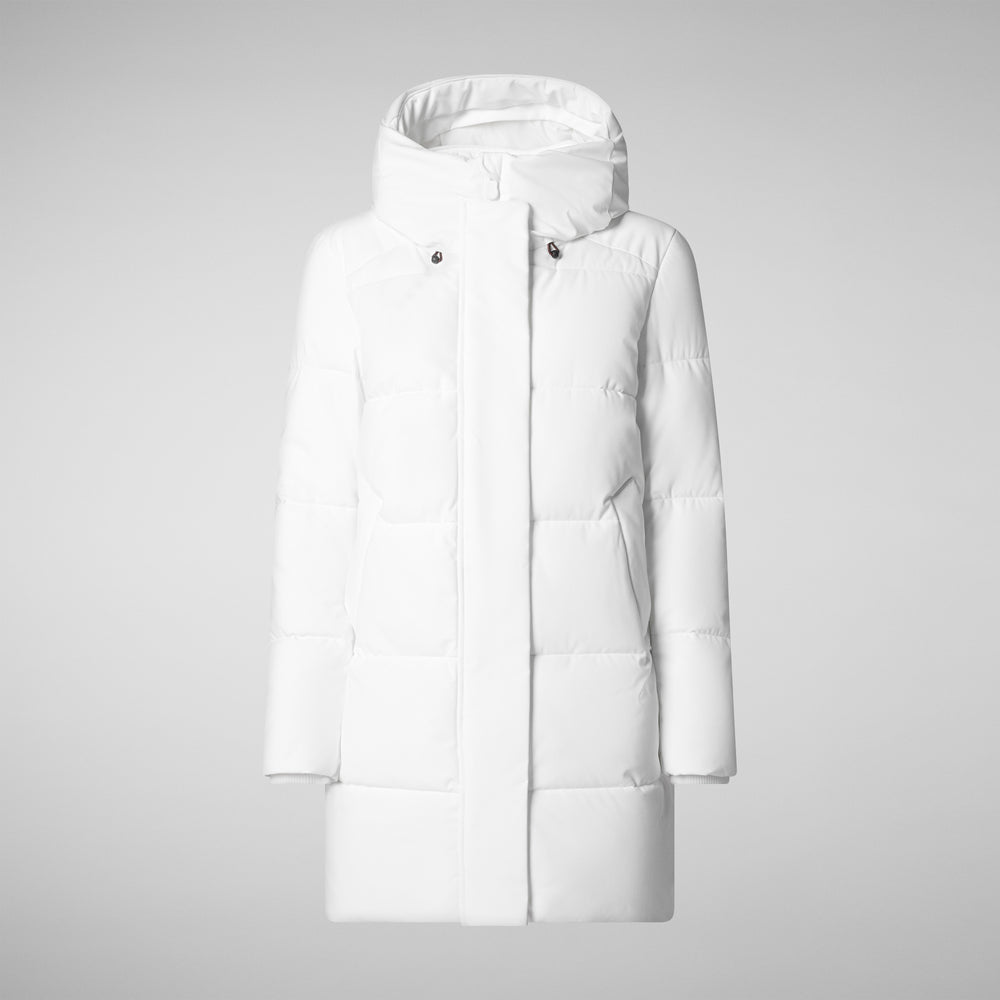 Save The Duck PARKA DONNA CON CAPPUCCIO BETHANY WHITE