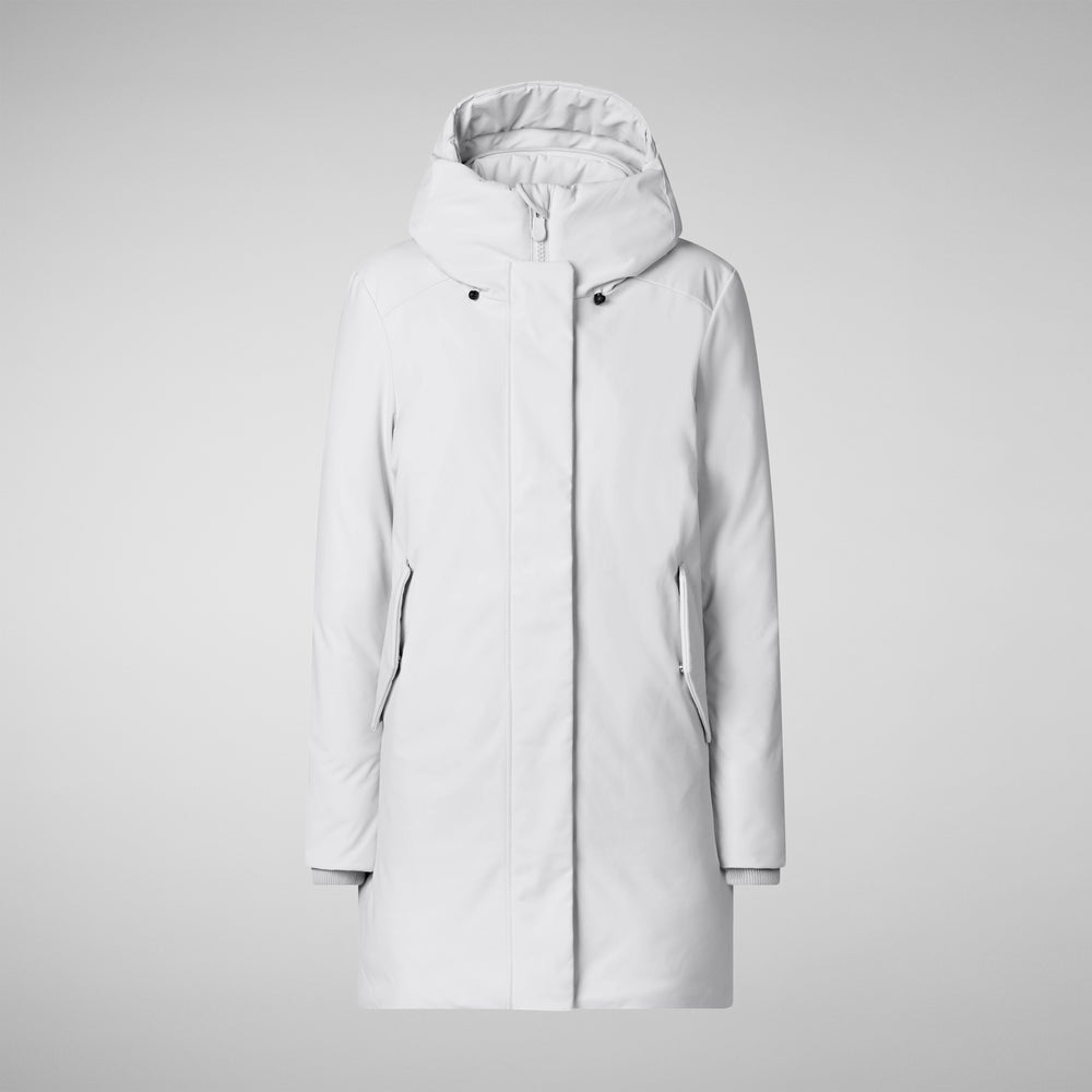 Save The Duck PARKA DONNA CON CAPPUCCIO NELLIE GRIGIO NEBBIA