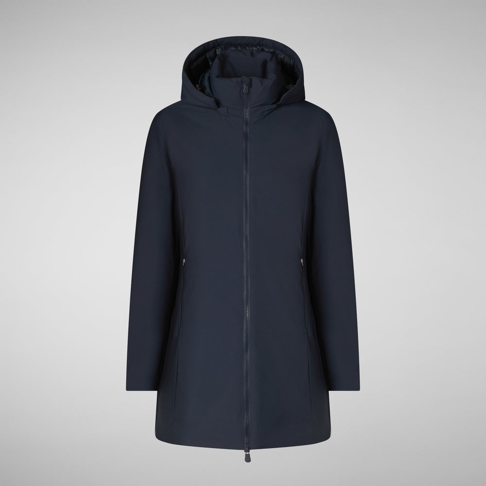 Save The Duck PARKA DONNA CON CAPPUCCIO RACHEL BLU NERO