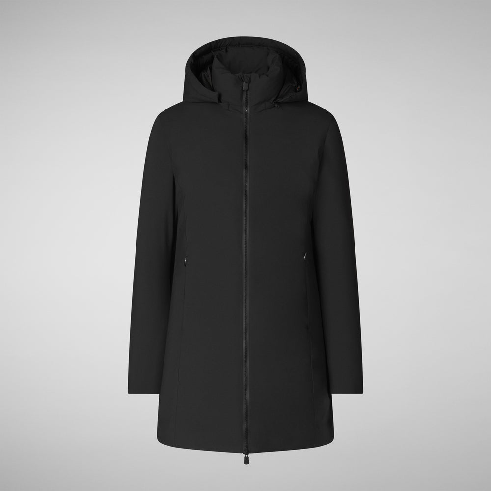 Save The Duck PARKA DONNA CON CAPPUCCIO RACHEL NERO
