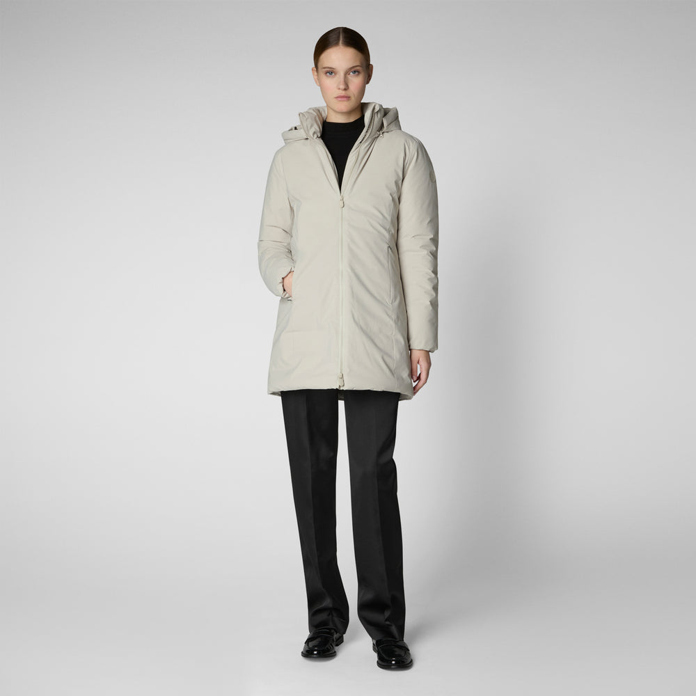 Save the duck PARKA DONNA CON CAPPUCCIO RACHEL RAINY BEIGE
