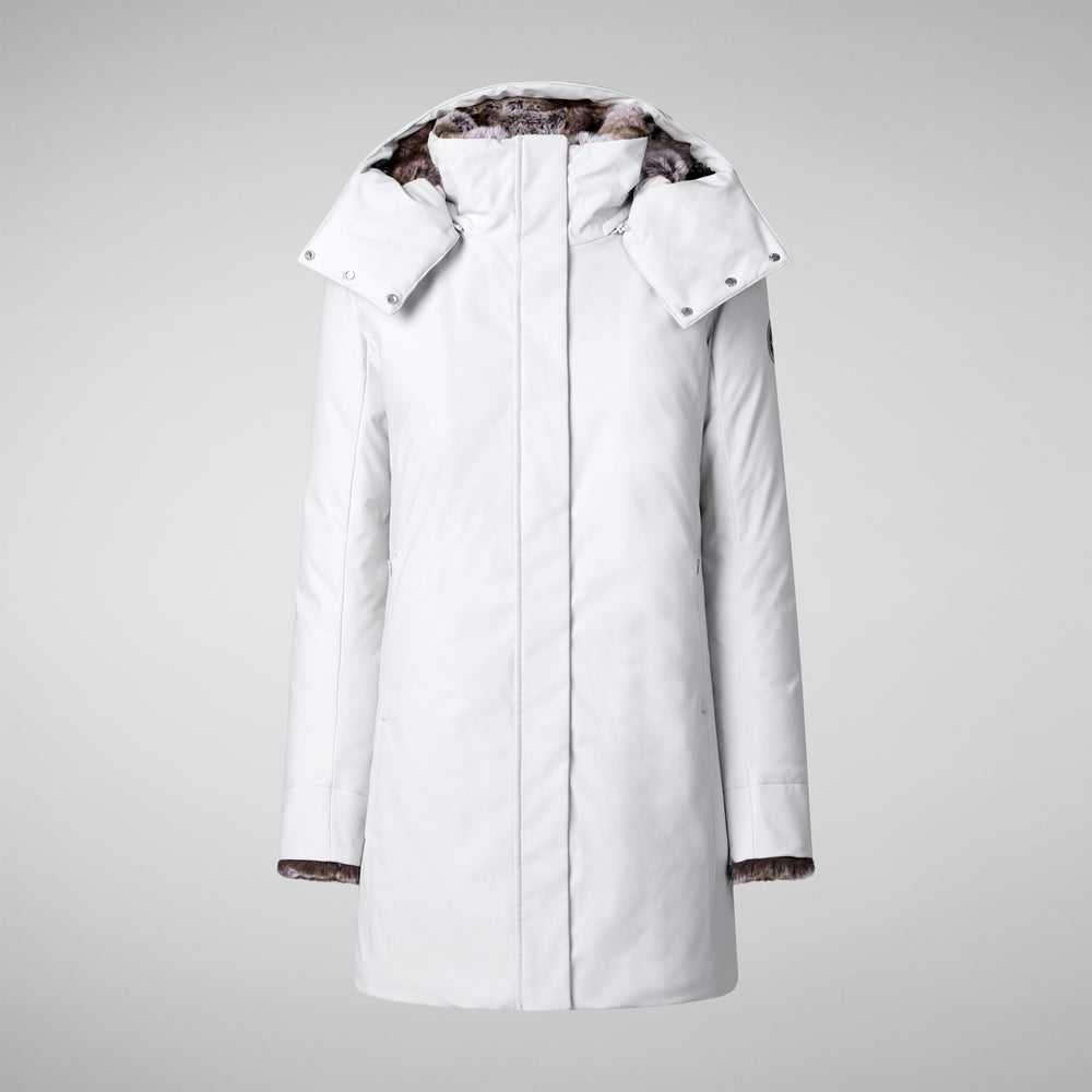 Save The Duck PARKA DONNA CON CAPPUCCIO SAMANTAH GRIGIO NEBBIA