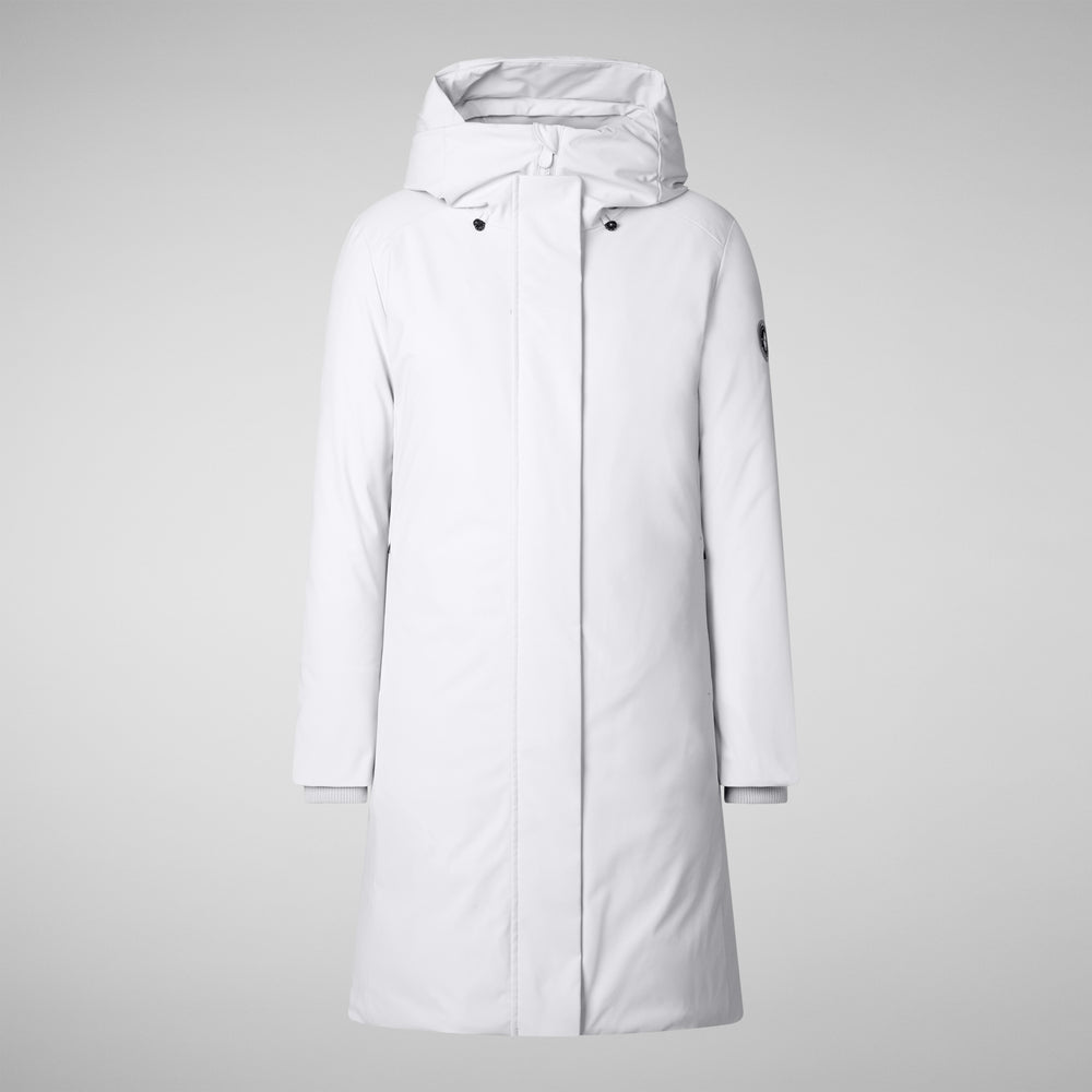 Save The Duck PARKA DONNA CON CAPPUCCIO SIENNA GRIGIO NEBBIA