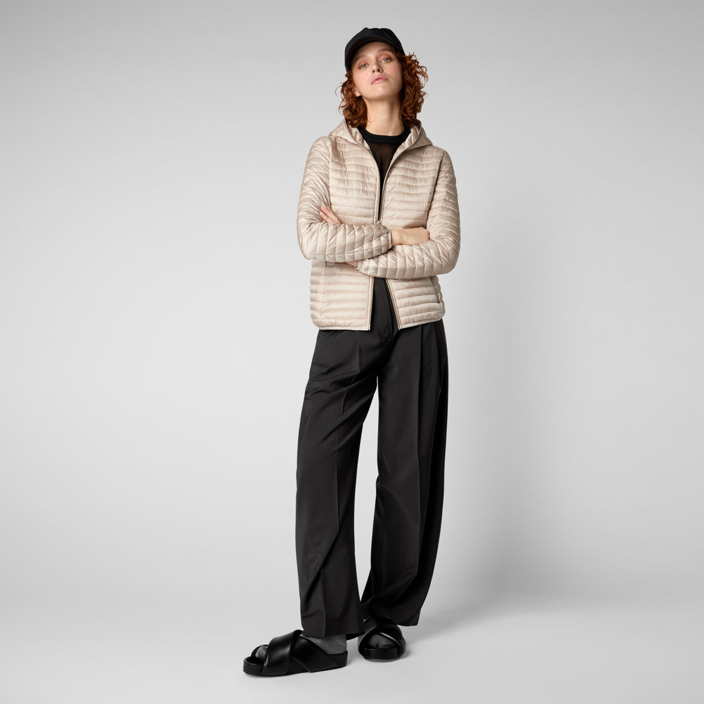 Save The Duck Piumino Animal Free Alexa Beige Sabbia