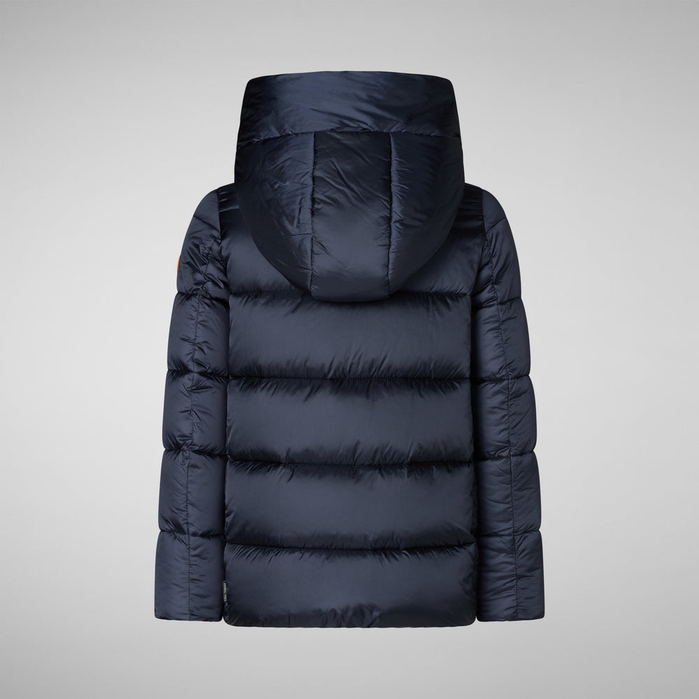 Save The Duck PIUMINO ANIMAL FREE BAMBINA GRACIE BLU NERO