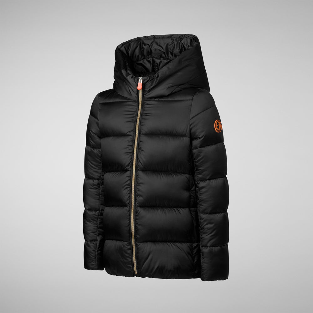 Save The Duck PIUMINO ANIMAL FREE BAMBINA GRACIE NERO