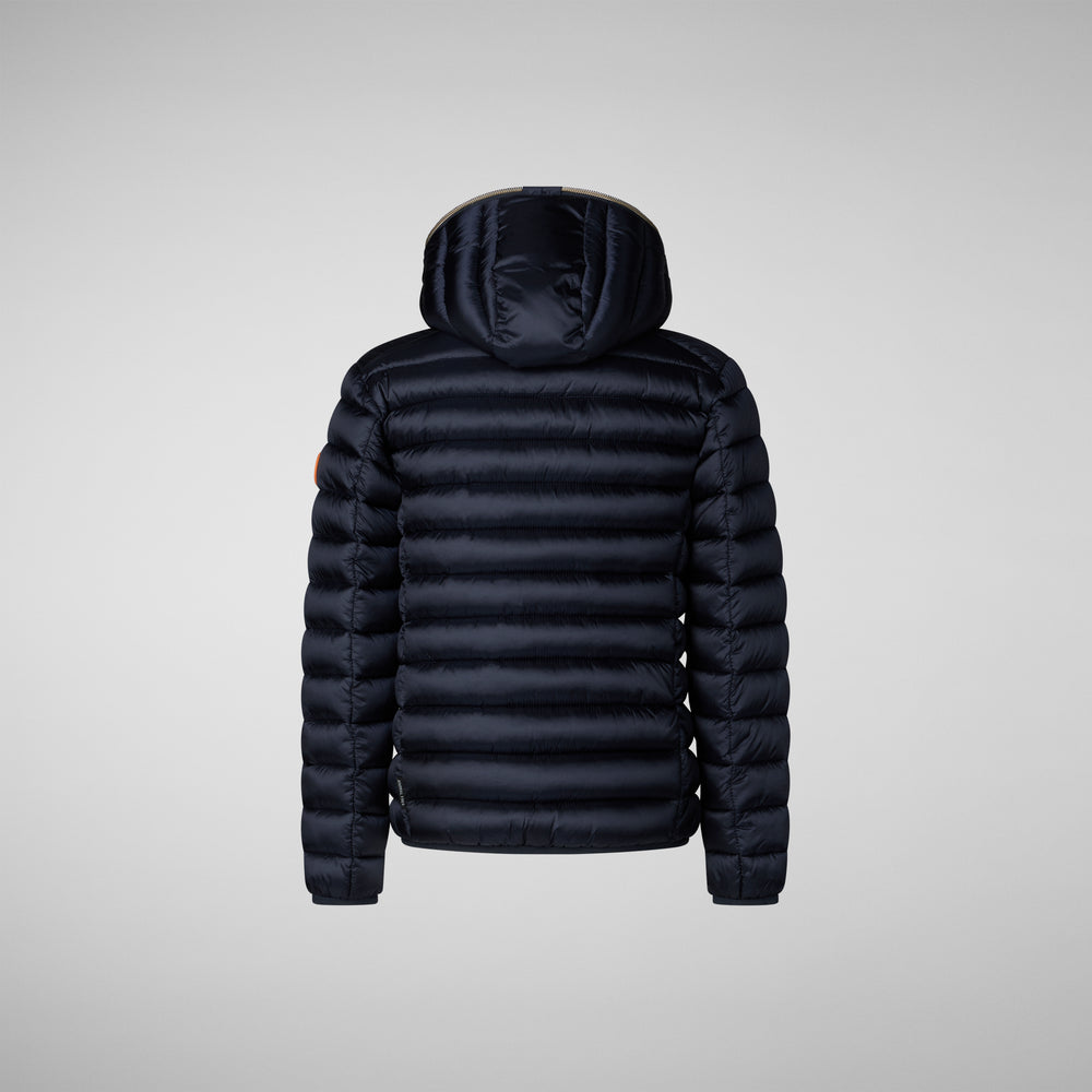 Save The Duck PIUMINO ANIMAL FREE BAMBINA IRIS BLU NERO