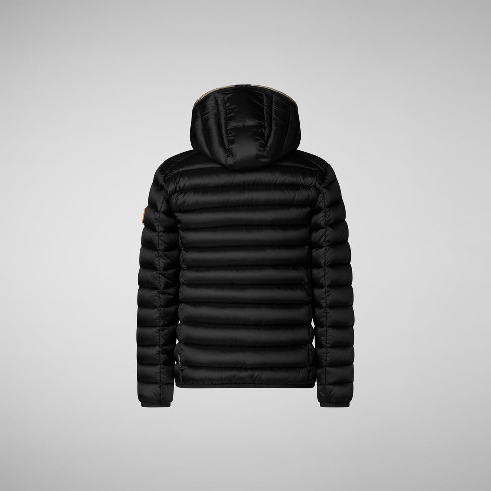 Save The Duck PIUMINO ANIMAL FREE BAMBINA IRIS NERO