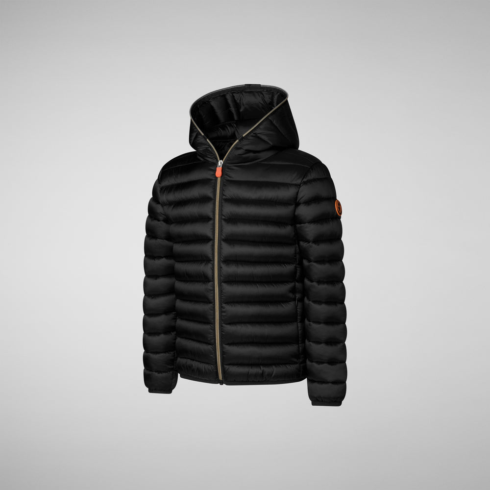 Save The Duck PIUMINO ANIMAL FREE BAMBINA IRIS NERO