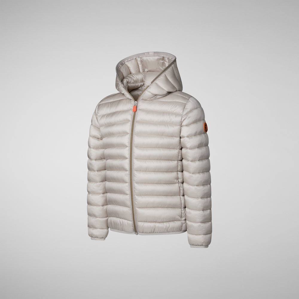 Save The Duck PIUMINO ANIMAL FREE BAMBINA IRIS RAINY BEIGE