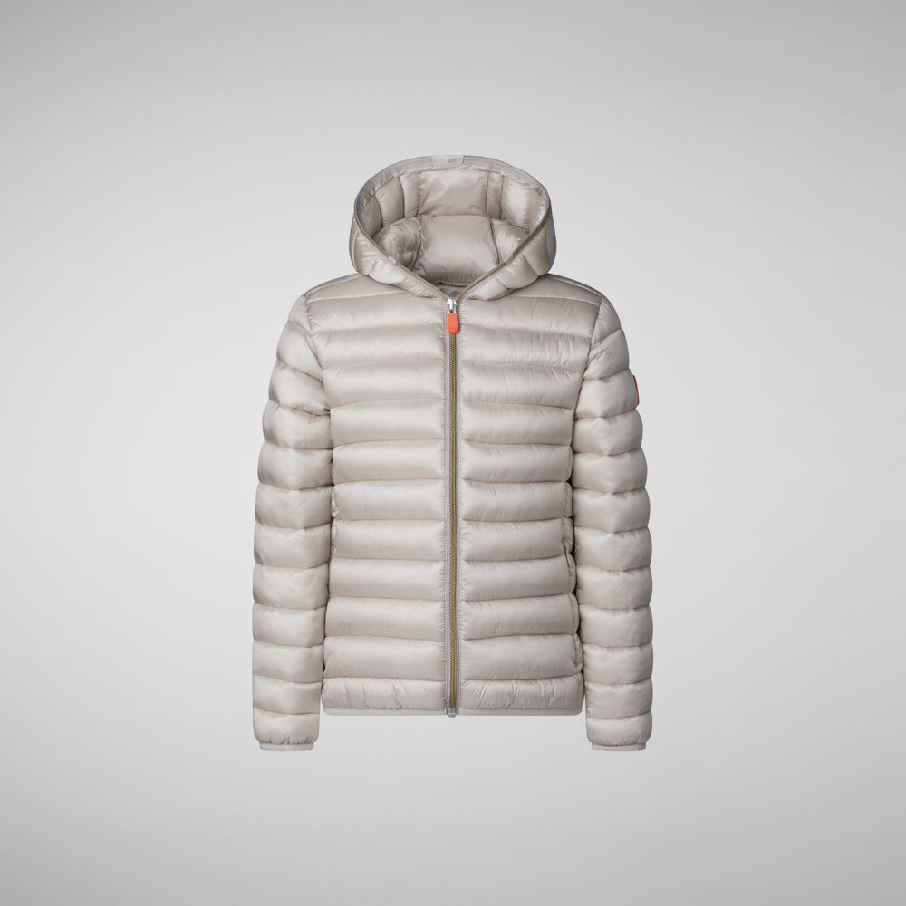 Save the duck PIUMINO ANIMAL FREE BAMBINA IRIS RAINY BEIGE Save the duck PIUMINO ANIMAL FREE BAMBINA IRIS RAINY BEIGE