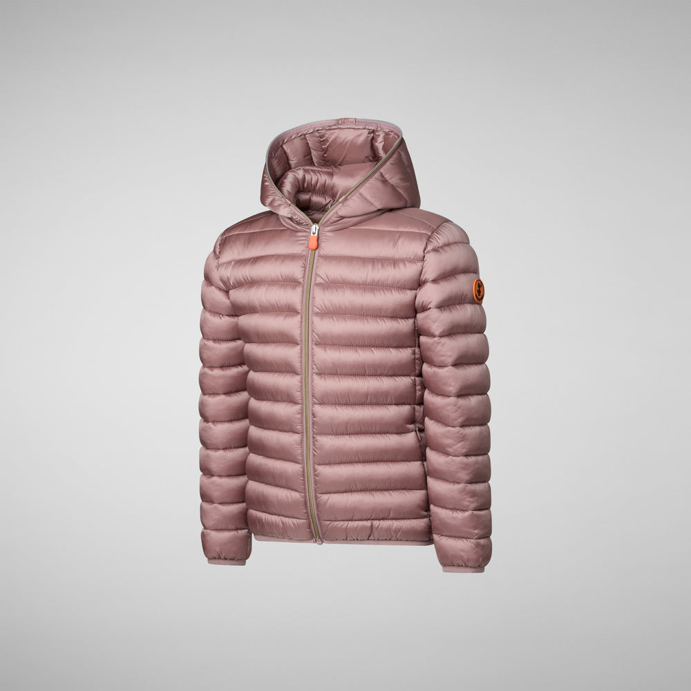 Save The Duck PIUMINO ANIMAL FREE BAMBINA IRIS ROSA CIPRIA