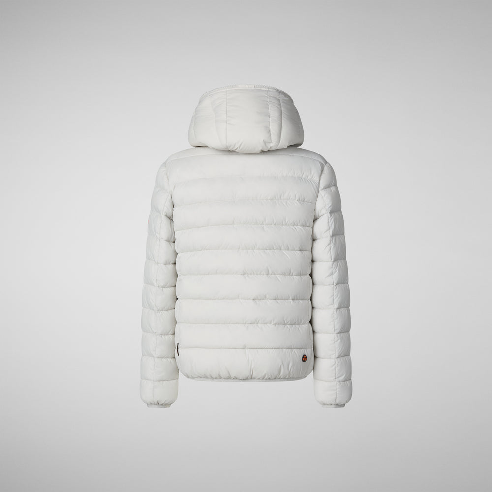 Save The Duck PIUMINO ANIMAL FREE BAMBINA LECI GRIGIO NEBBIA