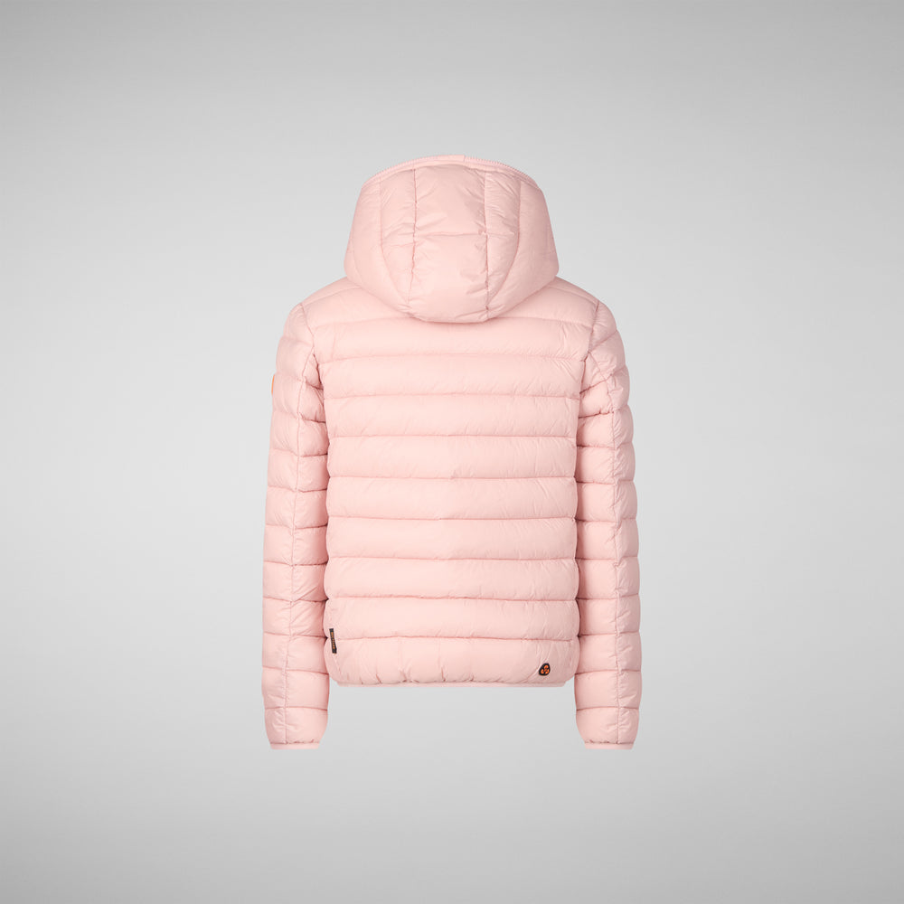 Save The Duck PIUMINO ANIMAL FREE BAMBINA LECI ROSA CONFETTO