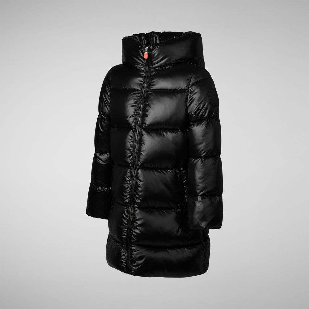 Save The Duck PIUMINO ANIMAL FREE BAMBINA MILLIE NERO