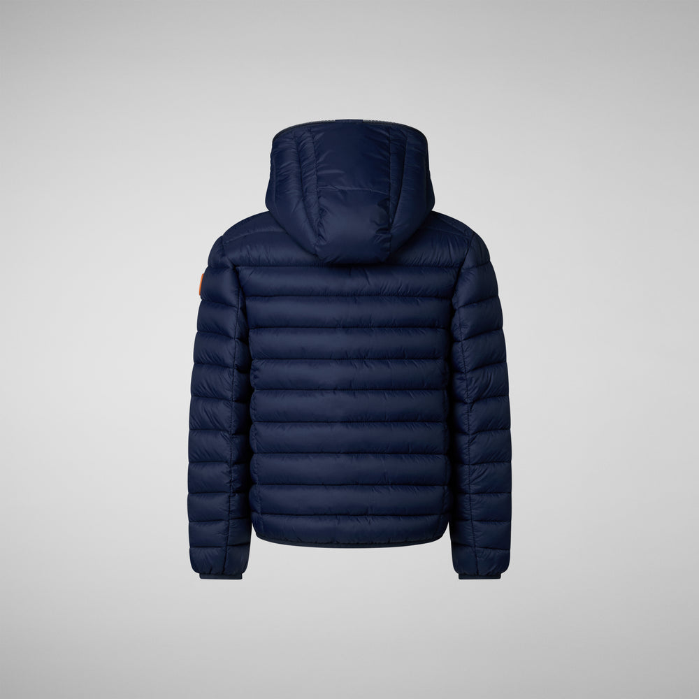 Save The Duck PIUMINO ANIMAL FREE BAMBINO DONY BLU NAVY