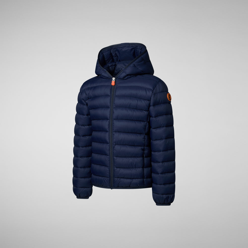 Save The Duck PIUMINO ANIMAL FREE BAMBINO DONY BLU NAVY